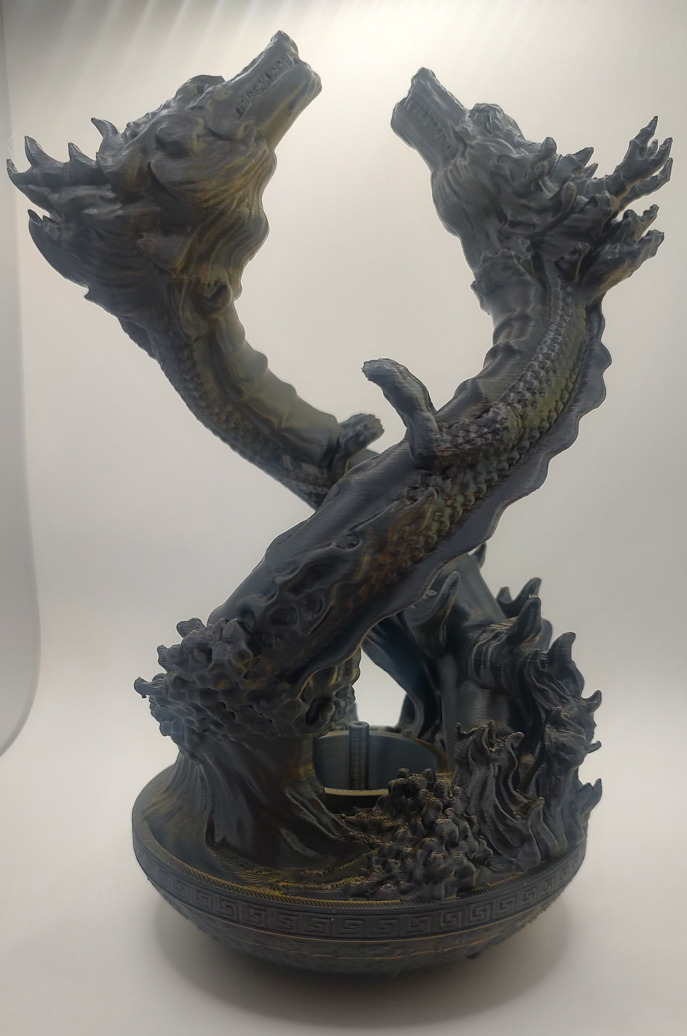 DANCING DRAGONS INCENSE HOLDER